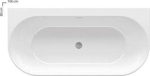 Ванна акриловая Ravak Freedom XC00100024 170х80 отдельностоящая прямоугольная с ножками