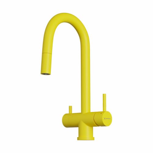 Смеситель для кухни Omoikiri Akita-S 4994440 на мойку желтый