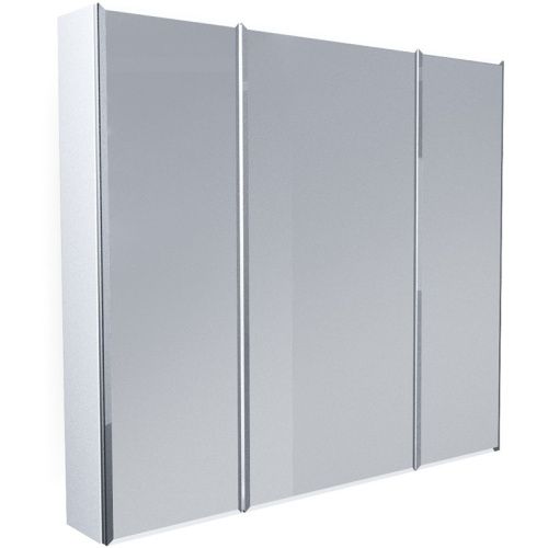 Зеркало-шкаф 1MarKa Соната У29558 90х80 подвесной цвет белый