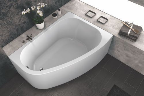 Ванна акриловая Kolpa-San CHAD 518980 170х120 угловая асимметричная без каркаса