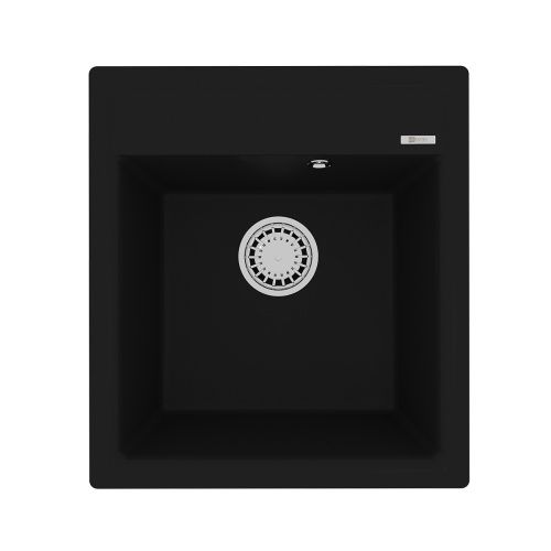 Кухонная мойка LeMark Hanka 450 9910007 45х50 цвет черный поверхность матовая
