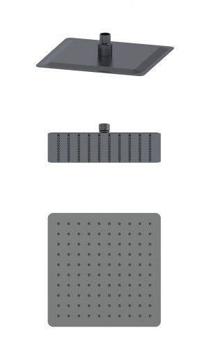 Верхний душ Wonzon & Woghand WW-88DP06-BGM 25х25 серый