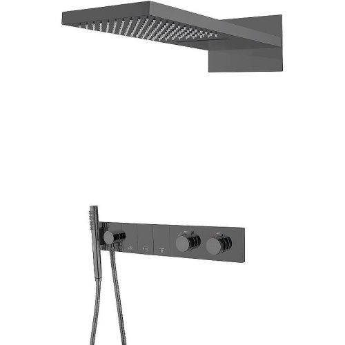 Душевая система Boheme Zodiac 133-SGM встраиваемая в стену цвет серый с термостатом