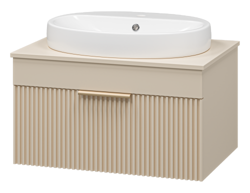 Тумба под раковину Brevita Enfida ENF-06070-0341Я 70х50 подвесная цвет бежевый