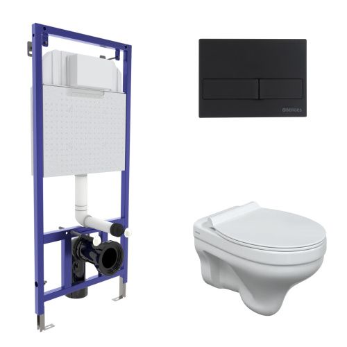 Комплект унитаз с инталляцией и клавишей смыва Berges NOVUM 042439