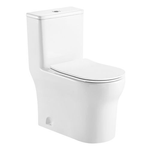 Унитаз напольный с бачком Azario SINTO AZ-1098 белый с сиденьем микролифт каскадный смыв