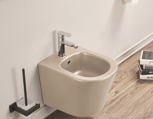 Биде подвесное CeramaLux 5330МС цвет коричневый