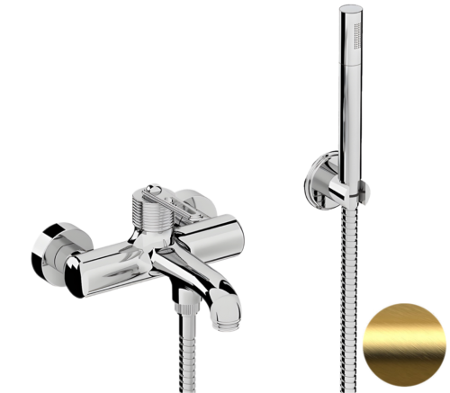 Смеситель для ванны Daniel Brooklyn BY610DP настенный золото