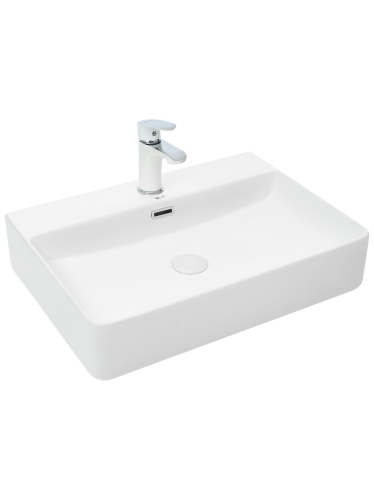 Раковина из сантехнического фаянса WeltWasser WW SK 10000004641 40 см накладная цвет белый