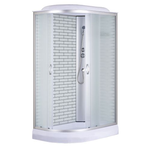 Душевая кабина Loranto CS-66120-13R FW 120 120х80 асимметричная с крышей ориентация правая