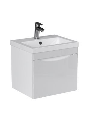 Тумба под раковину Velvex VIZO tp.VIZ.COM.50.1Y 50х40 подвесная цвет белый