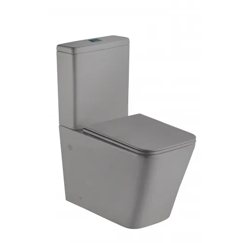 Унитаз напольный с бачком WeltWasser WW SK WW GELBACH 011 ST MT-GR (10000012209) серый с сиденьем микролифт безободковый смыв торнадо