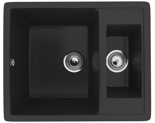 Кухонная мойка Ulgran Classic U-106-344 60х50 цвет черный