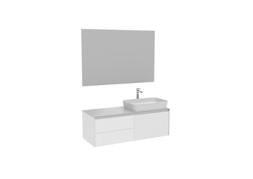 Тумба с раковиной Creavit Flat FA0120.42.MBY+FA120.00 120х50