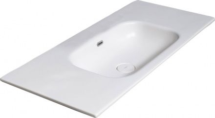 Раковина керамическая Armadi Art Vallessi 838-120-WG 120х50 встраиваемая цвет белый 1 отверстие под смеситель