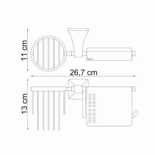 Бумагодержатель WasserKRAFT 2559 - фото 4