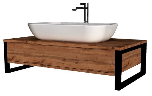 Тумба под раковину 1MarKa Grunge Loft У85843 90х50 подвесная цвет коричневый