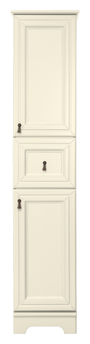 Шкаф-пенал Misty Лувр П-Лвр04035-1014П 40х180 напольный цвет бежевый