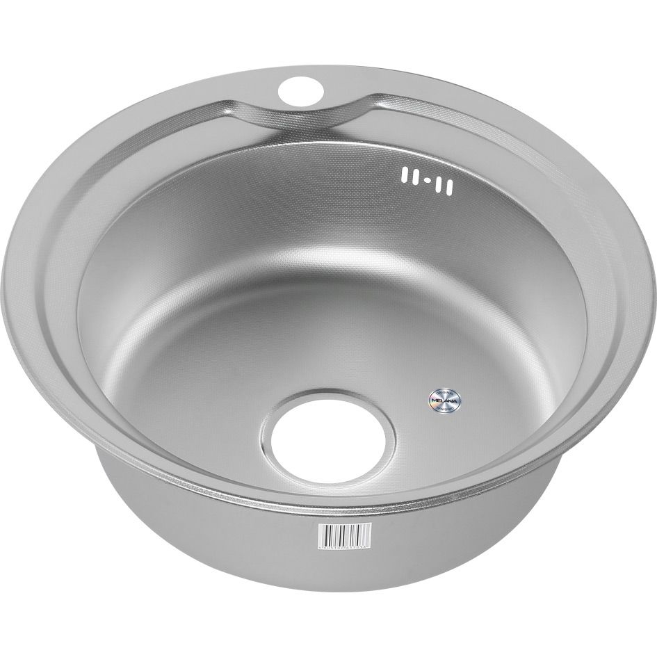 Кухонная мойка Melana 101D t (*12) 50х50 цвет хром