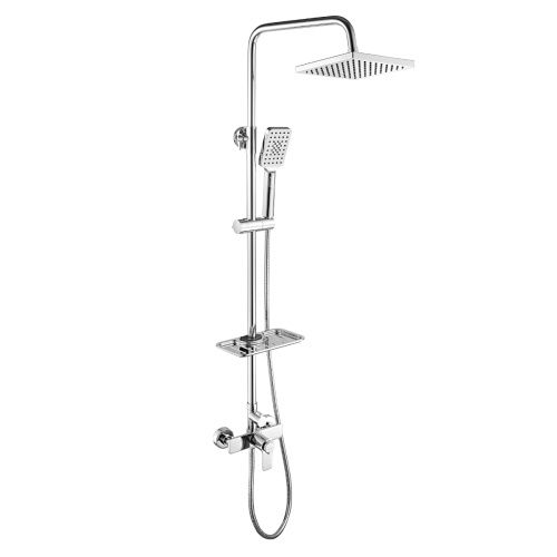 Душевая стойка Rossinka Rs50 RS50-45 настенная цвет хром с термостатом
