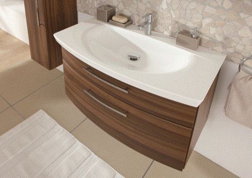 Тумба под раковину Puris Classic line WUA35907M(722/161) 90х50 подвесная цвет белый