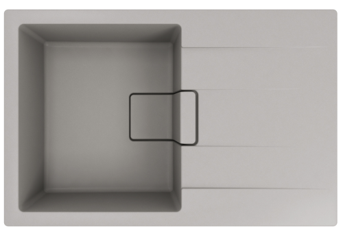 Кухонная мойка Florentina Ривьера 780 20.480.C0780.305 80х50 цвет серый поверхность матовая