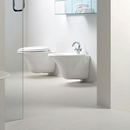 Биде подвесное Hatria SCULTURE Y0BF01 цвет белый - фото 2