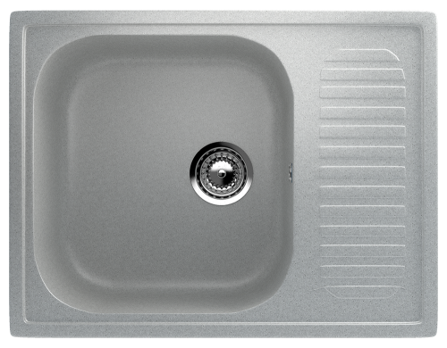 Кухонная мойка Ulgran Classic U-202-310 65х50 цвет серый