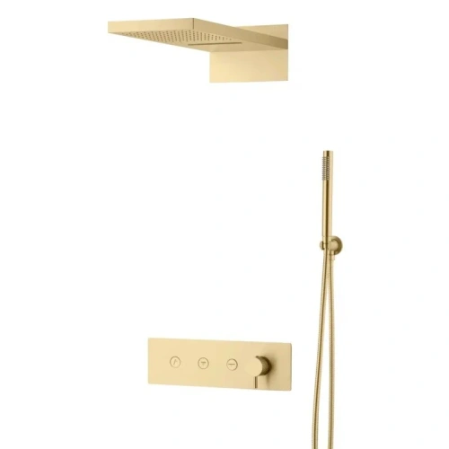 Душевая система Boheme Fusion 130-MG встраиваемая в стену цвет золото