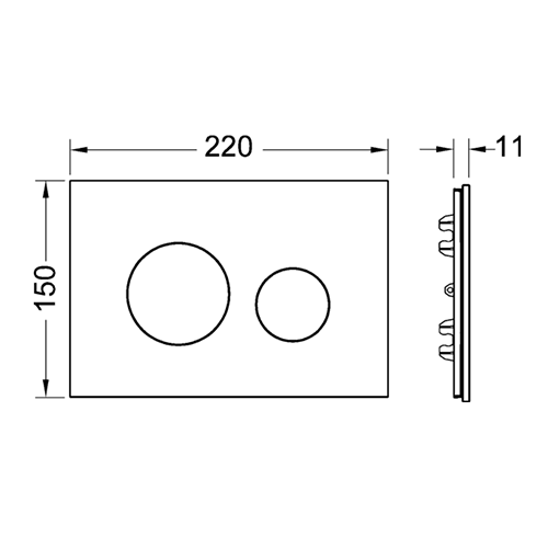 Лицевая панель Tece TECEloop 9240678 - фото 2