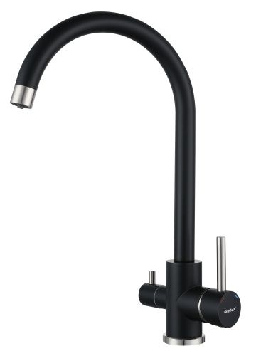 Смеситель для кухни Granfest QUARZ Z-5420 черный на мойку черный