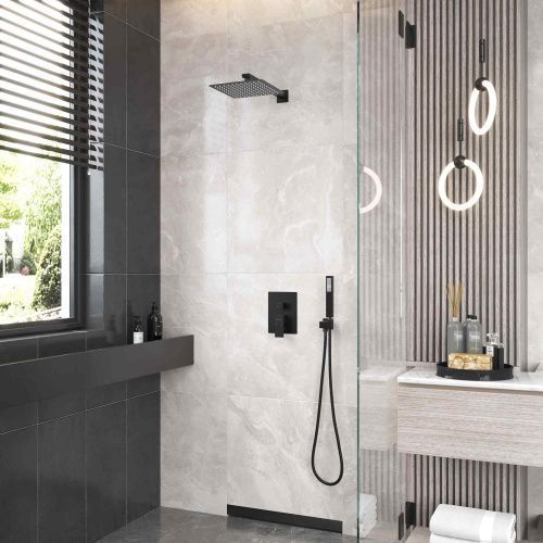 Душевая система Berges Ventas 073002 встраиваемая в стену цвет черный