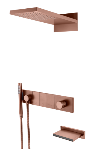 Душевая система Boheme Zodiac 132-2-BRB встраиваемая в стену цвет бронза