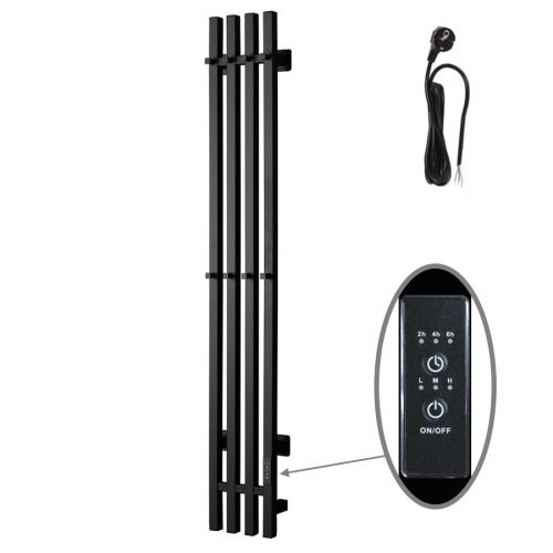 Полотенцесушитель электрический Тругор Вектор Пэк сп ПэкспВекторкв412015черВГП 20х120 черный