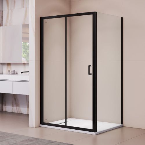 Душевой уголок RGW Passage 410874188-14 180х80 стекло прозрачное профиль черный без поддона