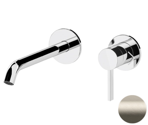 Смеситель для раковины Remer Metrica MC15PLXV встраиваемый в стену нержавеющая сталь