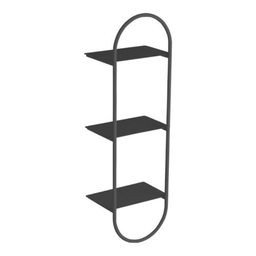 Полка в ванную комнату Simas WAVE WASS05 nero matt