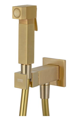 Гигиенический душ со смесителем Remer Q64BG золото