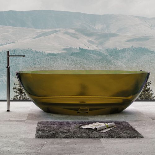 Ванна из полиэфирной смолы Abber Kristall AT9702Vesuvian 180х85 отдельностоящая овальная