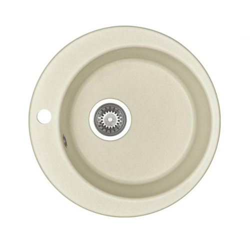 Кухонная мойка Aquaton Иверия 1A711032IV240 50х50 цвет бежевый поверхность матовая