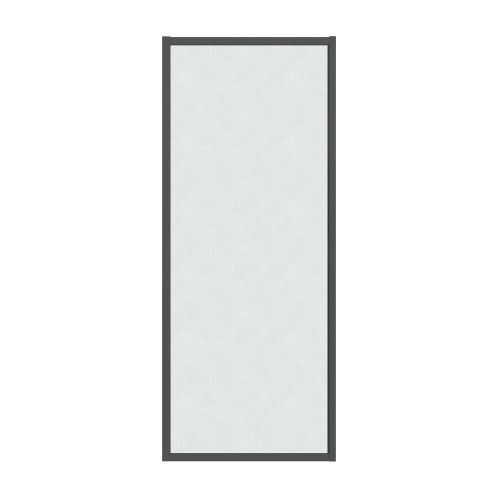 Боковая стенка Grossman Style 200.K33.05.100.21.02 100х195 стекло шиншилла профиль черный