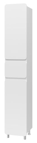 Шкаф-пенал Misty Чегет П-Чег-05035-01-1ЯЛ 40х200 напольный цвет белый