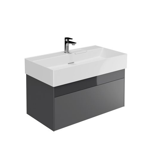 Тумба под раковину Kerama Marazzi TECNOLOGICA LOG.90.2\ST 90х50 подвесная цвет серый