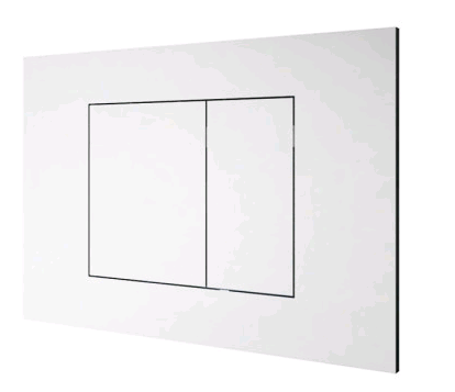 Клавиша смыва пневматическая Almar WC Plate E330001.MW цвет белый