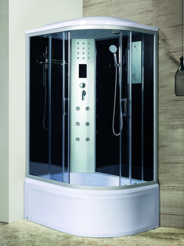 Душевая кабина River DUNAY 10000006183 120х80 асимметричная с крышей ориентация левая