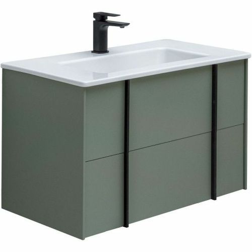 Тумба под раковину Allen Brau Reality 1.32005.CGM 80х50 подвесная цвет зеленый