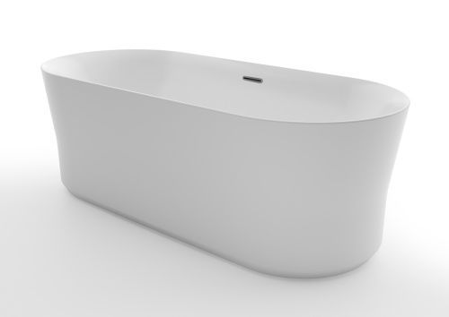 Ванна акриловая Azario KENSTON KEN17080 170х80 отдельностоящая овальная с каркасом