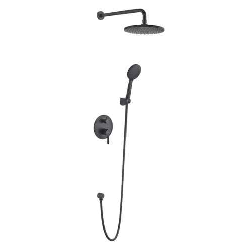 Душевая система Voda VSLB Set_3in1 встраиваемая в стену цвет черный