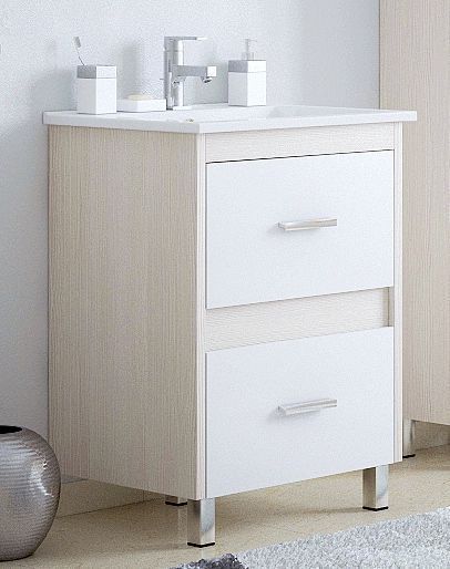 Тумба под раковину Corozo Верона SD-00000310 60х50 напольная цвет белый/бежевый