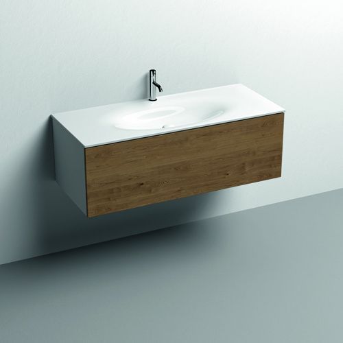 Тумба под раковину Kerasan Shape 9325K3 120х50 подвесная цвет белый